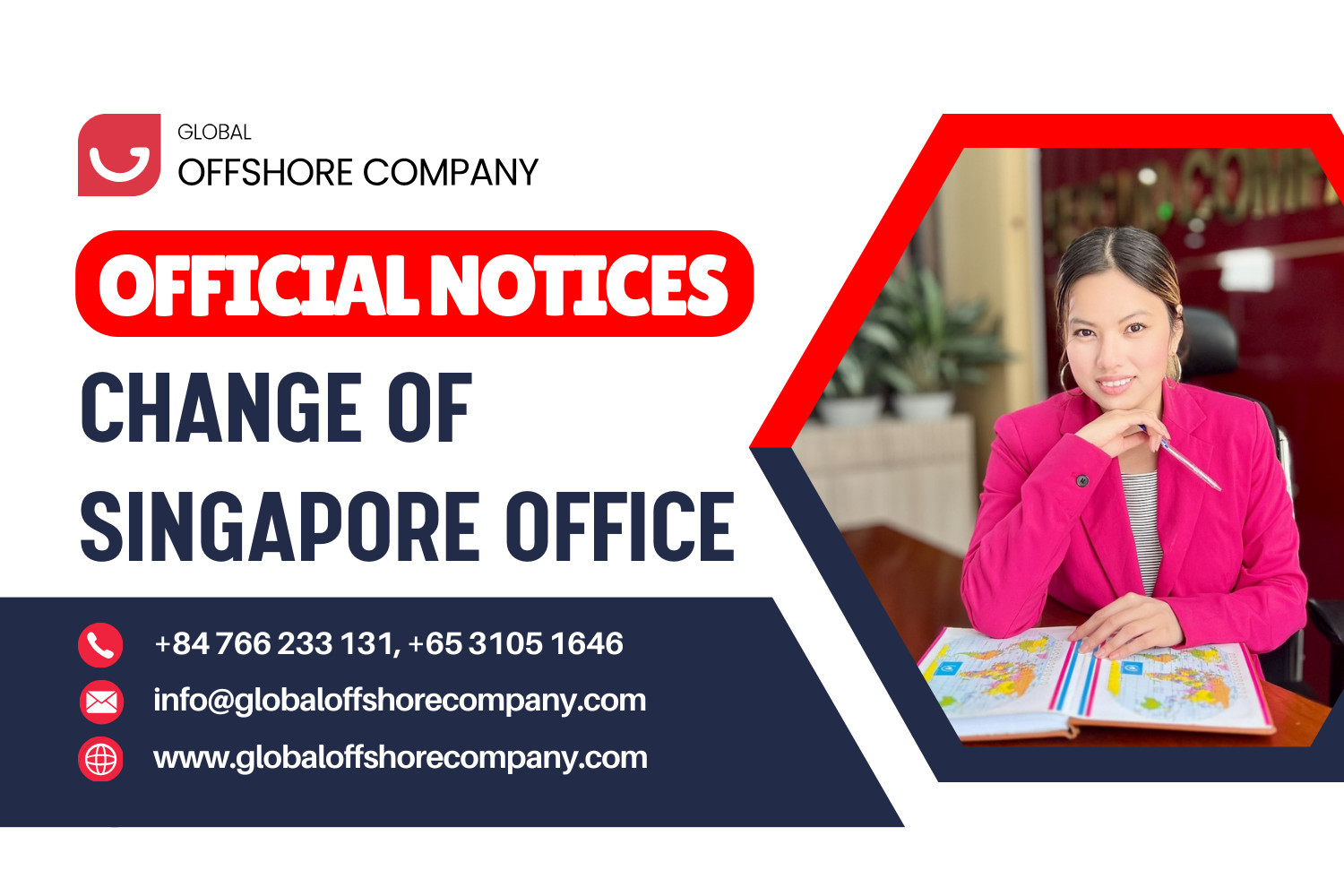 Official Notices - Change of Singapore Office Address